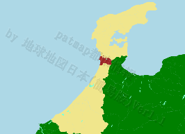 羽咋市の位置を示す地図