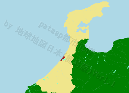 内灘町の位置を示す地図