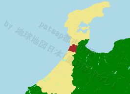 宝達志水町の位置を示す地図