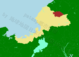勝山市の位置を示す地図