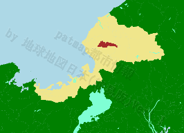 鯖江市の位置を示す地図
