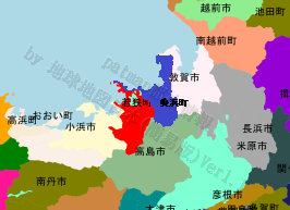 美浜町の位置を示す地図