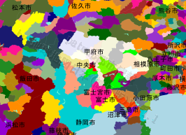 中央市の位置を示す地図