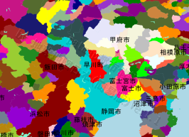 早川町の位置を示す地図
