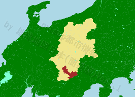飯田市の位置を示す地図