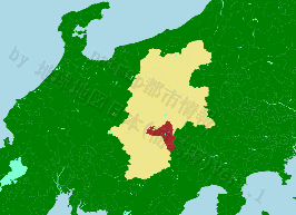 伊那市の位置を示す地図