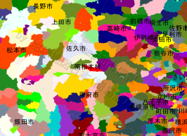 南相木村の位置を示す地図