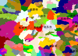 長和町の位置を示す地図