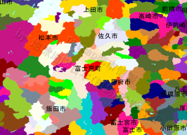 富士見町の位置を示す地図