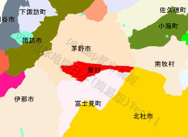 原村の位置を示す地図