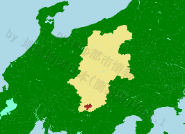 阿南町の位置を示す地図
