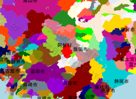 阿智村の位置を示す地図
