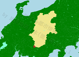 根羽村の位置を示す地図