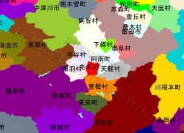 売木村の位置を示す地図