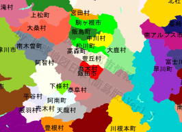 喬木村の位置を示す地図