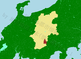 大鹿村の位置を示す地図