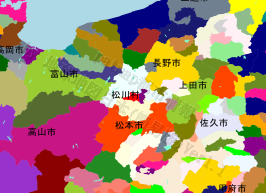 松川村の位置を示す地図