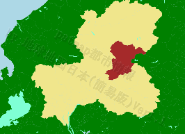下呂市の位置を示す地図