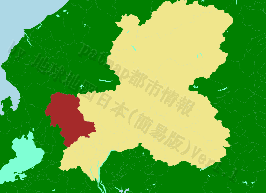 揖斐川町の位置を示す地図