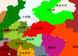 八百津町の位置を示す地図