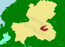 白川町の位置を示す地図