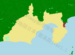 熱海市の位置を示す地図