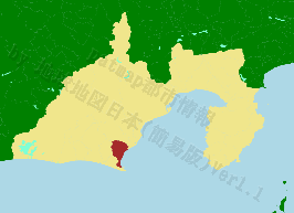 牧之原市の位置を示す地図
