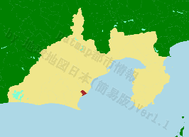 吉田町の位置を示す地図