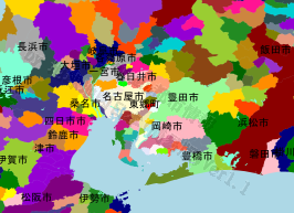 東郷町の位置を示す地図