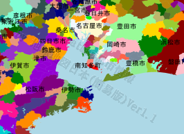 南知多町の位置を示す地図
