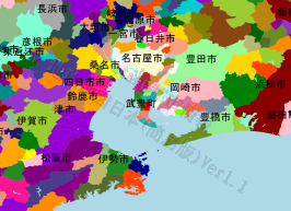 武豊町の位置を示す地図