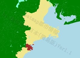 尾鷲市の位置を示す地図