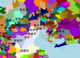 川越町の位置を示す地図