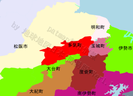 多気町の位置を示す地図