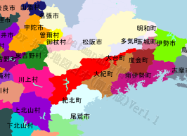 大台町の位置を示す地図