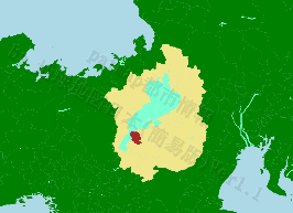 守山市の位置を示す地図