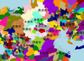 日野町の位置を示す地図