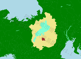 竜王町の位置を示す地図