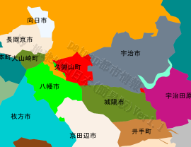 久御山町の位置を示す地図