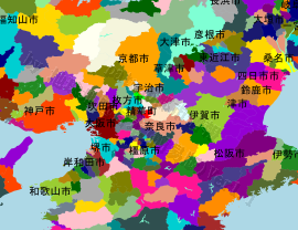 精華町の位置を示す地図