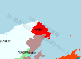 伊根町の位置を示す地図