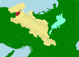 与謝野町の位置を示す地図