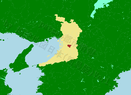 松原市の位置を示す地図