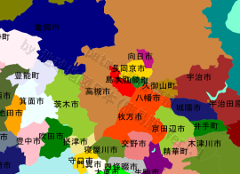 島本町の位置を示す地図