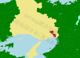 西宮市の位置を示す地図