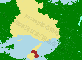 洲本市の位置を示す地図