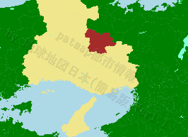 丹波市の位置を示す地図