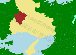 宍粟市の位置を示す地図