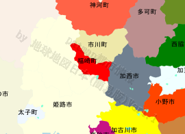福崎町の位置を示す地図
