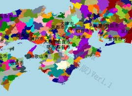桜井市の位置を示す地図